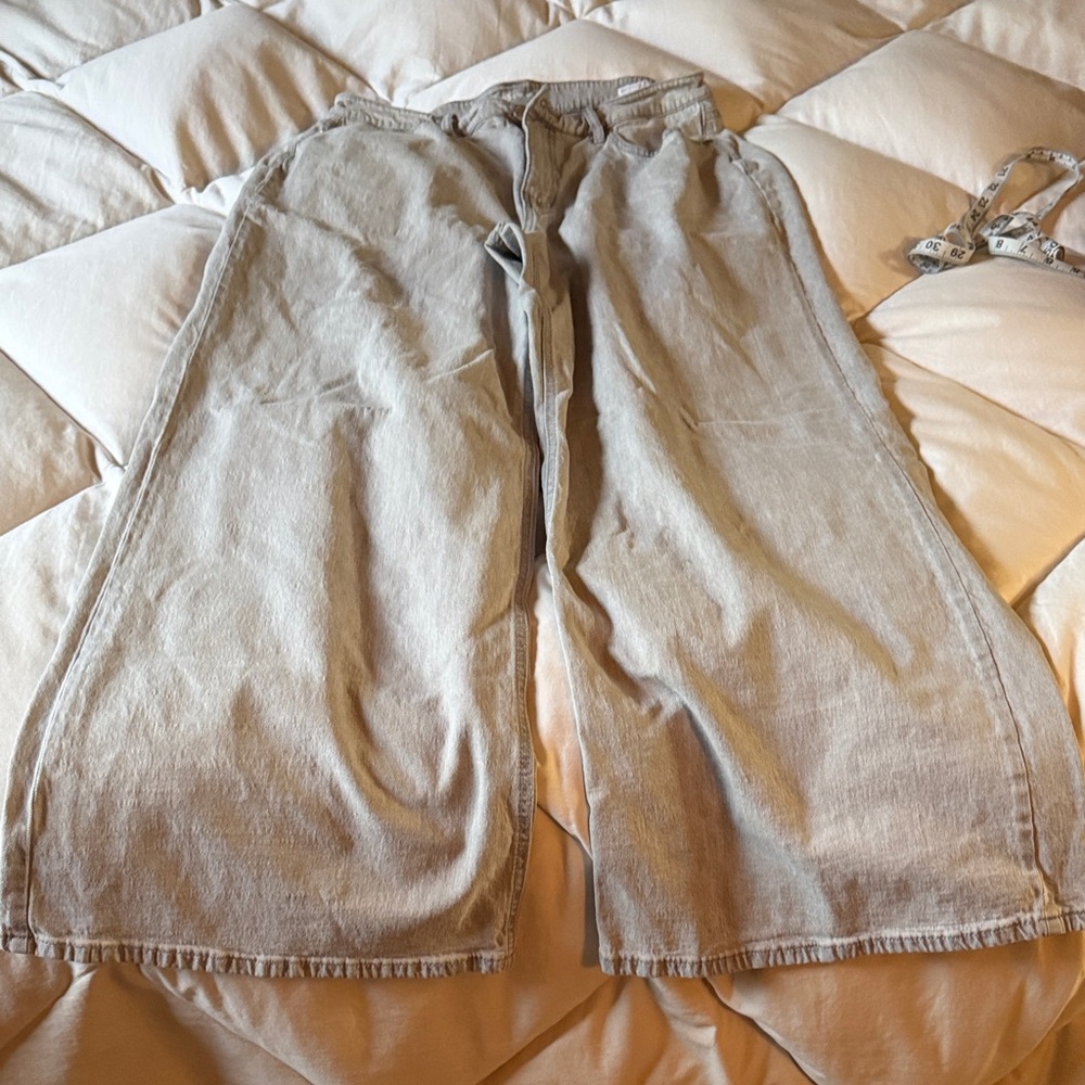 Wide Leg Gray Jeans